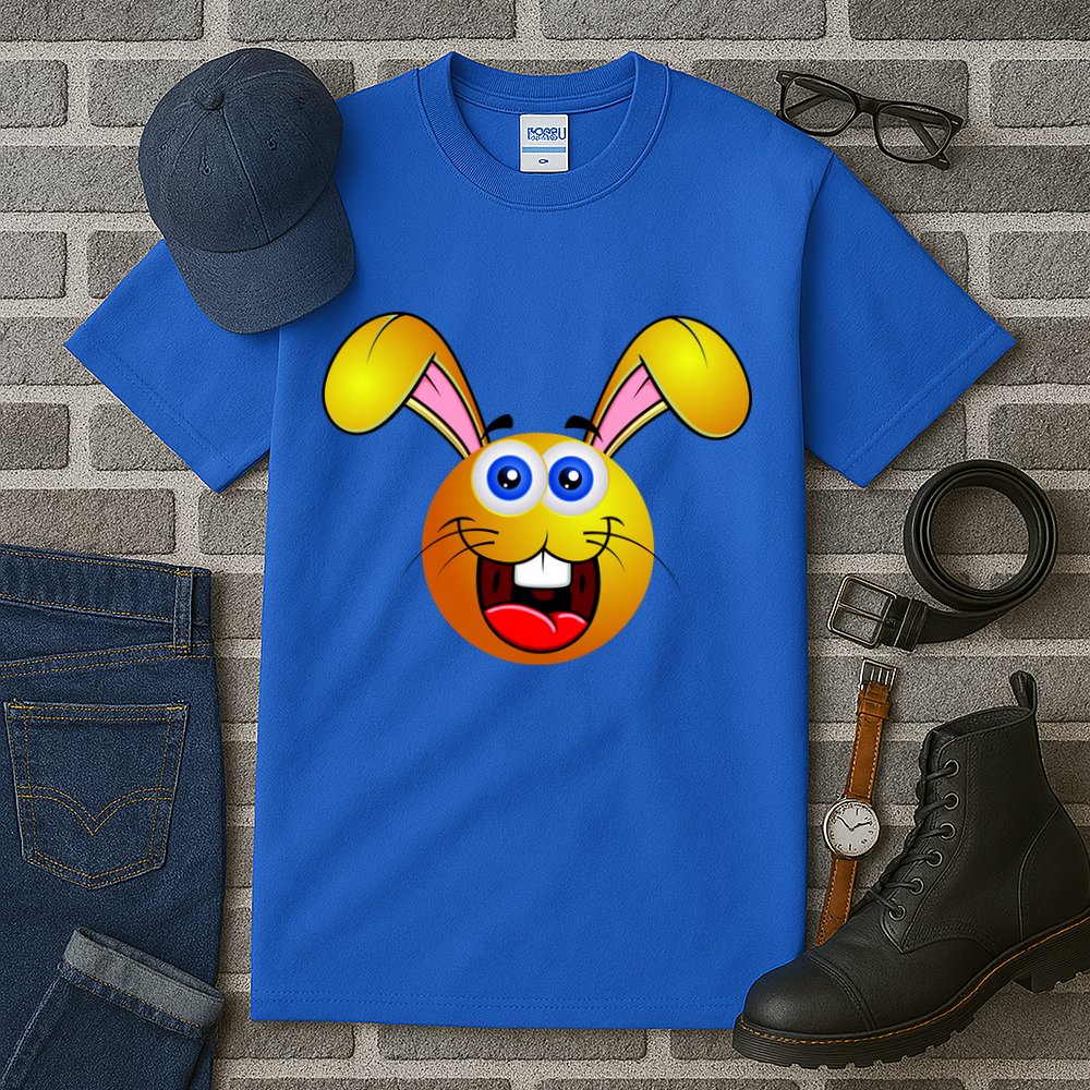 Easter Bunny Simley Emoji Tall T-Shirt