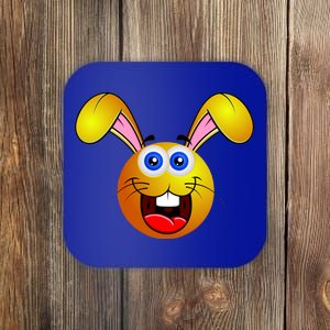 Easter Bunny Simley Emoji Coaster