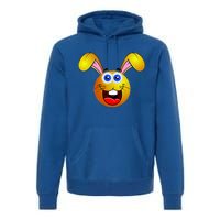 Easter Bunny Simley Emoji Premium Hoodie