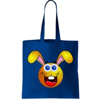 Easter Bunny Simley Emoji Tote Bag