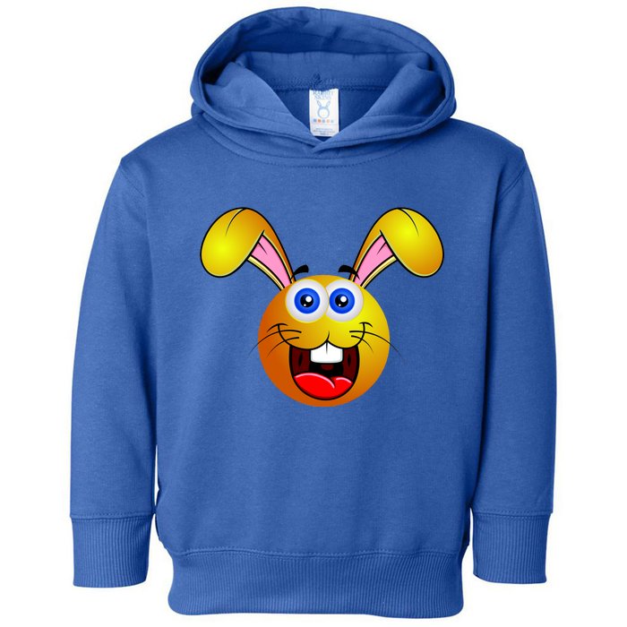 Easter Bunny Simley Emoji Toddler Hoodie