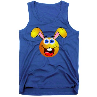 Easter Bunny Simley Emoji Tank Top