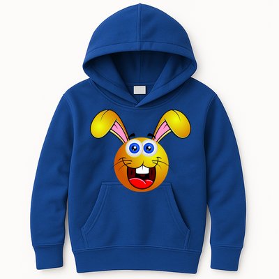 Easter Bunny Simley Emoji Kids Hoodie