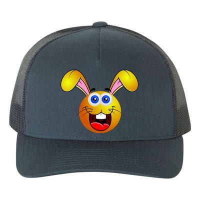 Easter Bunny Simley Emoji Yupoong Adult 5-Panel Trucker Hat