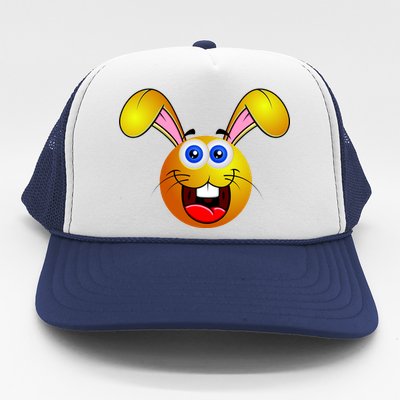 Easter Bunny Simley Emoji Trucker Hat