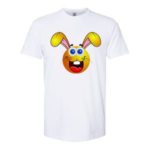 Easter Bunny Simley Emoji Softstyle CVC T-Shirt