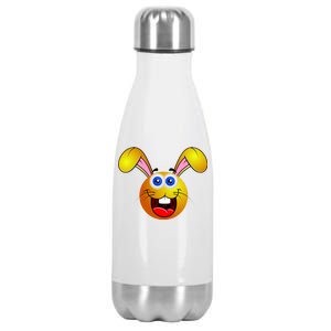 Easter Bunny Simley Emoji Stainless Steel Insulated Water Bottle