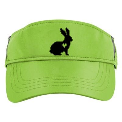 Easter Bunny Simple Love Heart Adult Drive Performance Visor