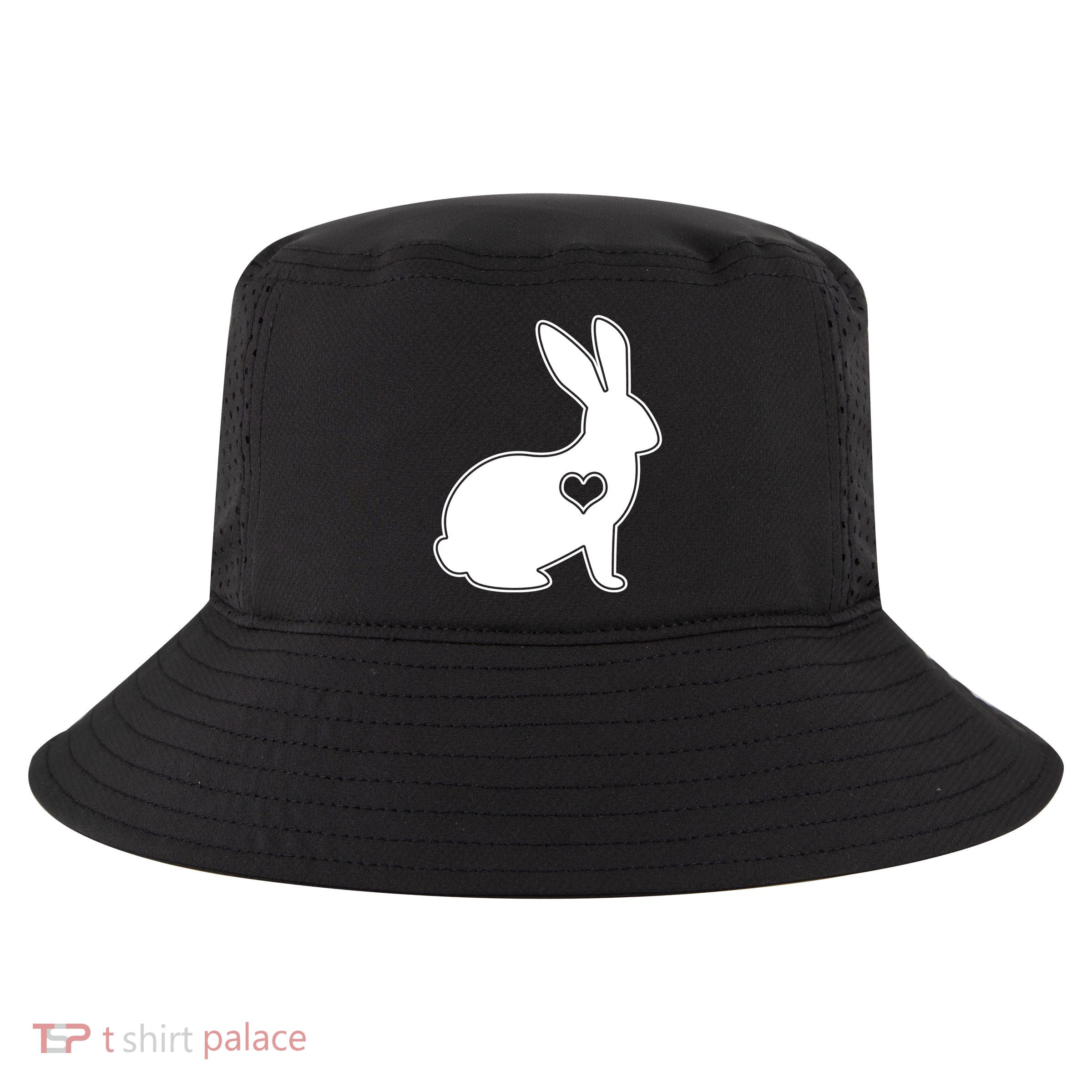 Easter Bunny Simple Love Heart Cool Comfort Performance Bucket Hat