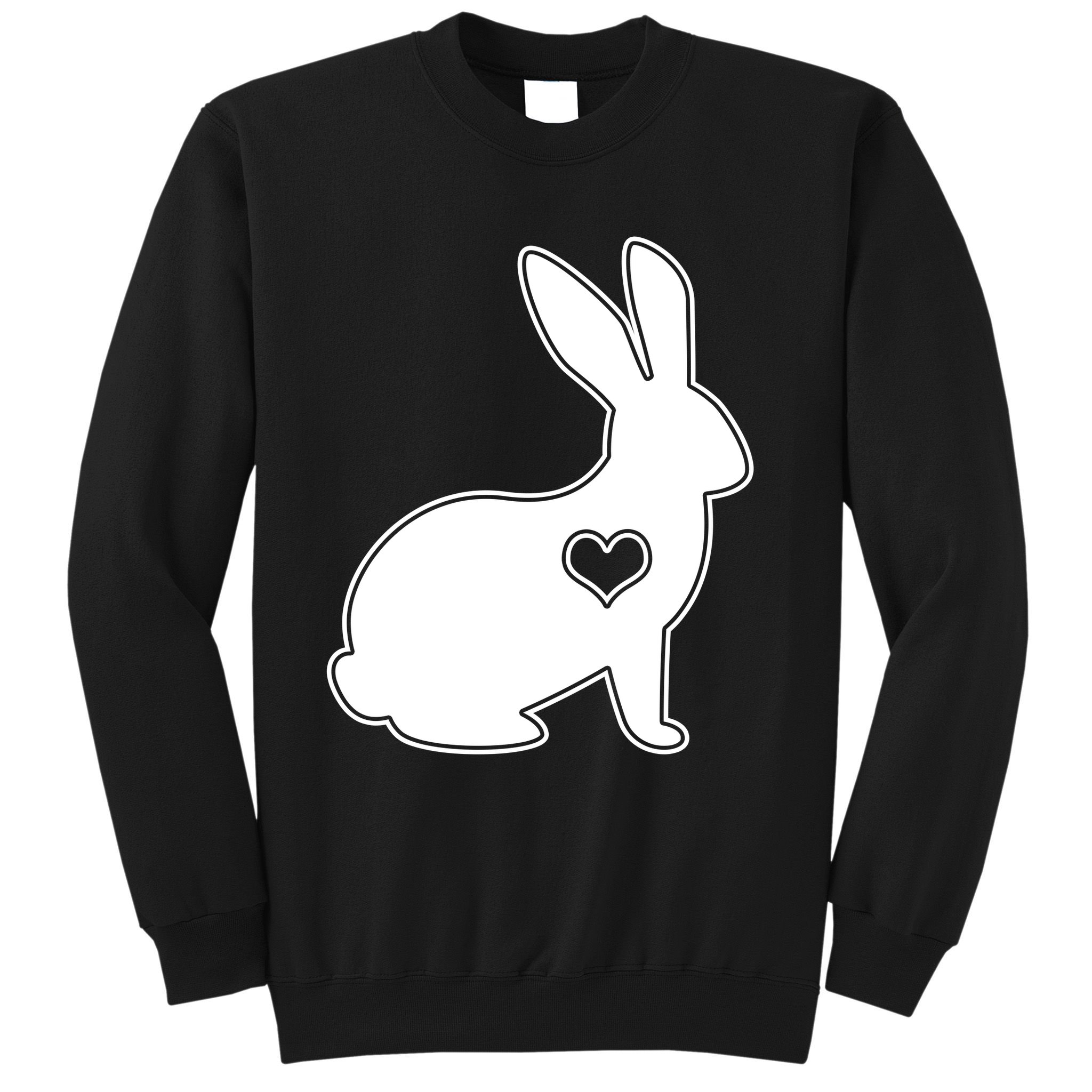 Easter Bunny Simple Love Heart Sweatshirt