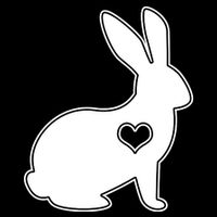 Easter Bunny Simple Love Heart Sweatshirt
