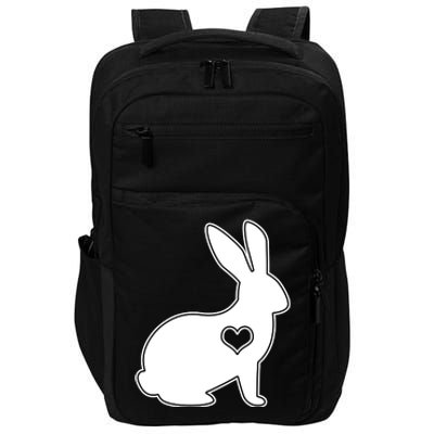 Easter Bunny Simple Love Heart Impact Tech Backpack