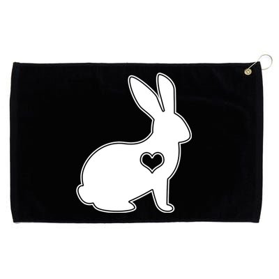 Easter Bunny Simple Love Heart Grommeted Golf Towel