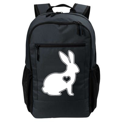 Easter Bunny Simple Love Heart Daily Commute Backpack