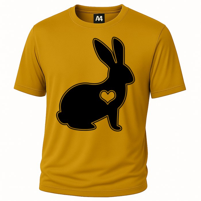 Easter Bunny Simple Love Heart Cooling Performance Crew T-Shirt