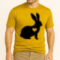 Easter Bunny Simple Love Heart Cooling Performance Crew T-Shirt
