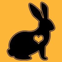 Easter Bunny Simple Love Heart Cooling Performance Crew T-Shirt