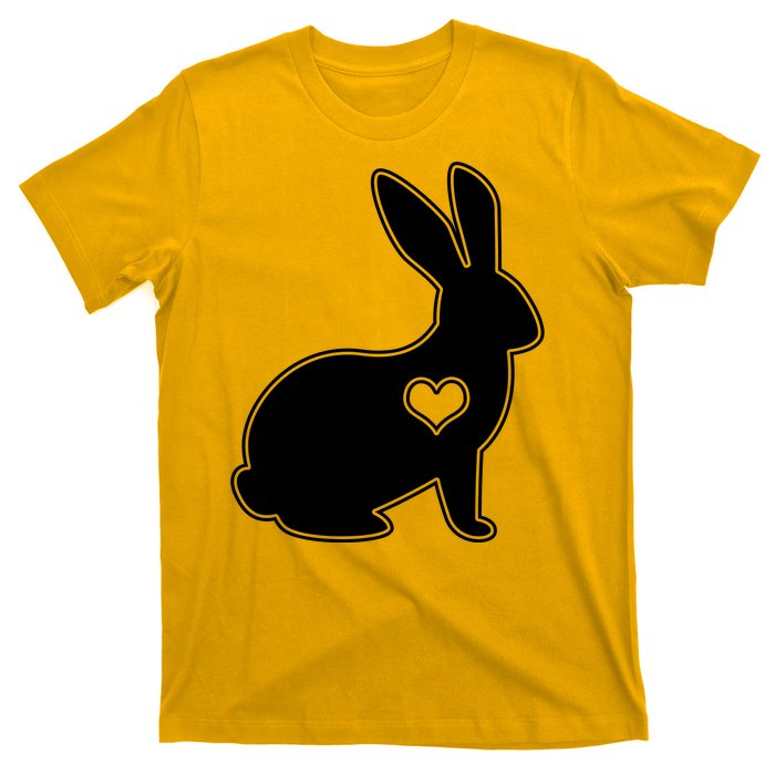 Easter Bunny Simple Love Heart T-Shirt