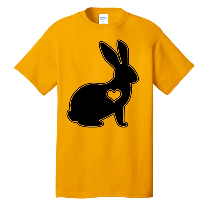 Easter Bunny Simple Love Heart Tall T-Shirt