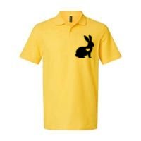 Easter Bunny Simple Love Heart Softstyle Adult Sport Polo