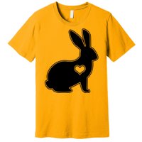 Easter Bunny Simple Love Heart Premium T-Shirt