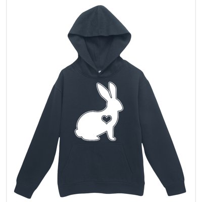 Easter Bunny Simple Love Heart Urban Pullover Hoodie