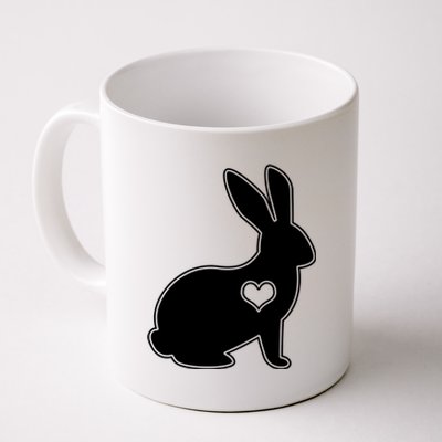 Easter Bunny Simple Love Heart Coffee Mug