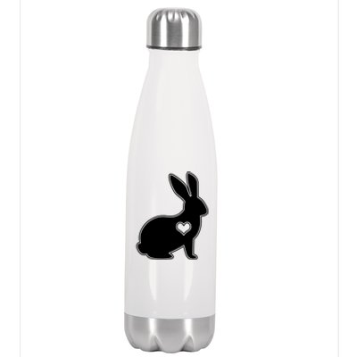 Easter Bunny Simple Love Heart Stainless Steel Insulated Water Bottle