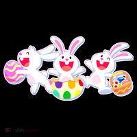 Easter Egg Bunnies Tall T-Shirt