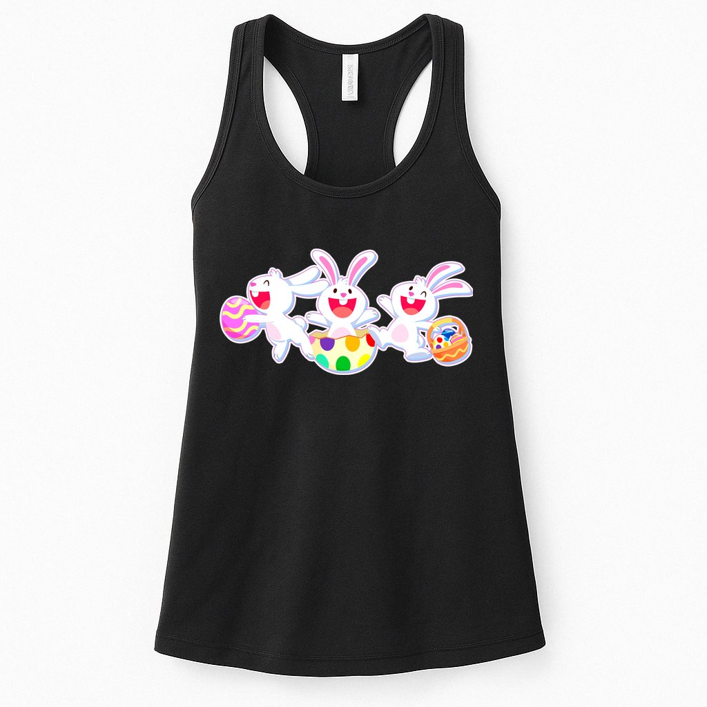 Easter Egg Bunnies Womens Tank Top