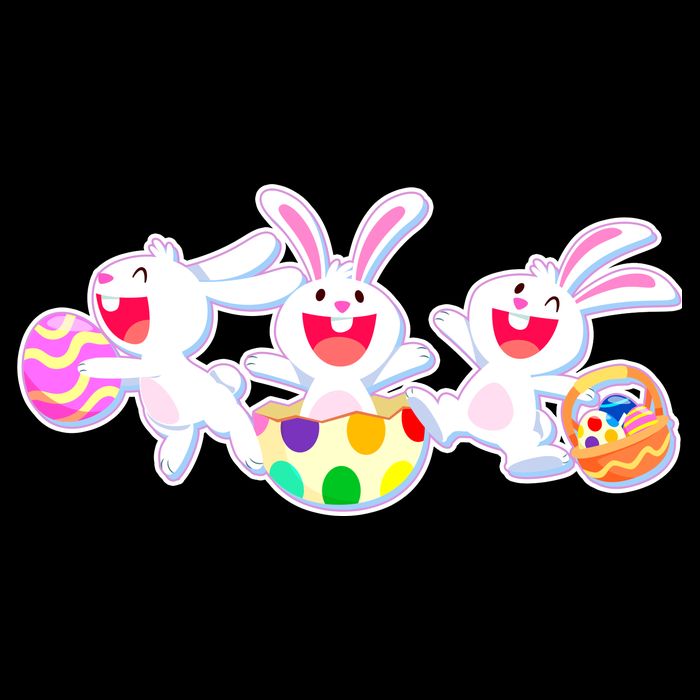 Easter Egg Bunnies Womens Tank Top