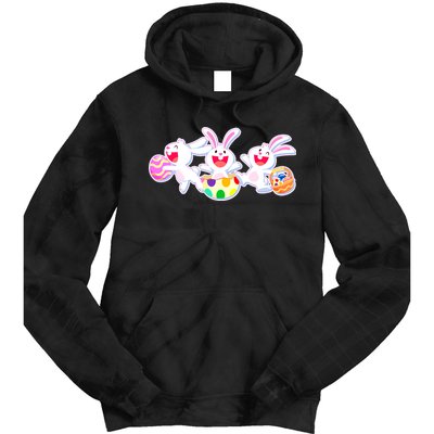Easter Egg Bunnies Tie Dye Hoodie