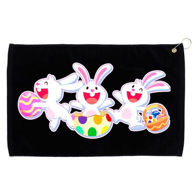 Easter Egg Bunnies Grommeted Golf Towel