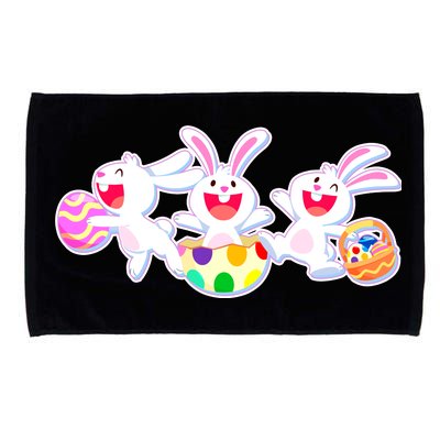 Easter Egg Bunnies Microfiber Hand Towel