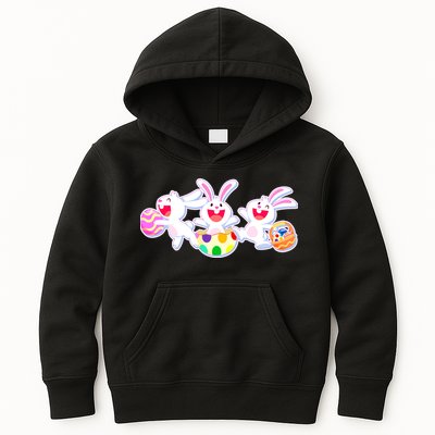 Easter Egg Bunnies Kids Hoodie