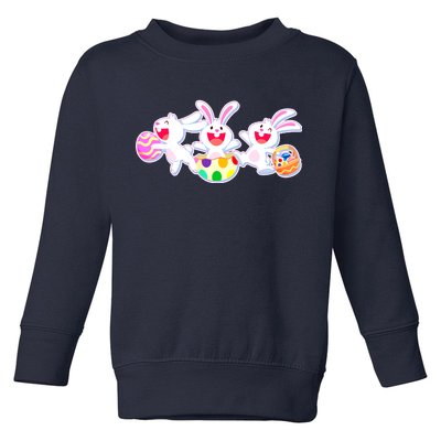 Easter Egg Bunnies Toddler Sweatshirt