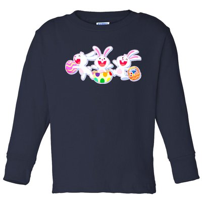 Easter Egg Bunnies Toddler Long Sleeve Shirt