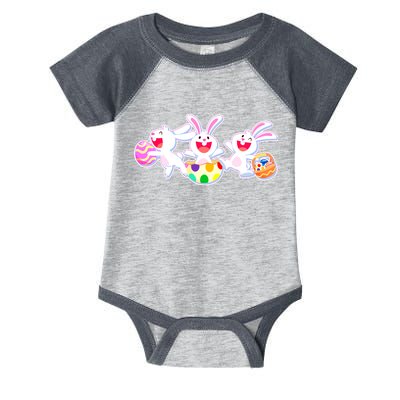 Easter Egg Bunnies Infant Baby Jersey Bodysuit