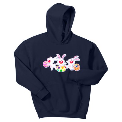 Easter Egg Bunnies Kids Hoodie