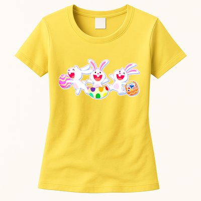 Easter Egg Bunnies Womens T-Shirt