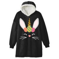 Easter Egg Bunny Unicorn Hooded Wearable Blanket