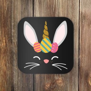 Easter Egg Bunny Unicorn Coaster