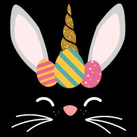 Easter Egg Bunny Unicorn Wool Snapback Cap