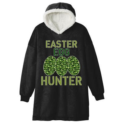 Easter Egg Hunter Camo Eggs Funny Egg Hunt Hooded Wearable Blanket