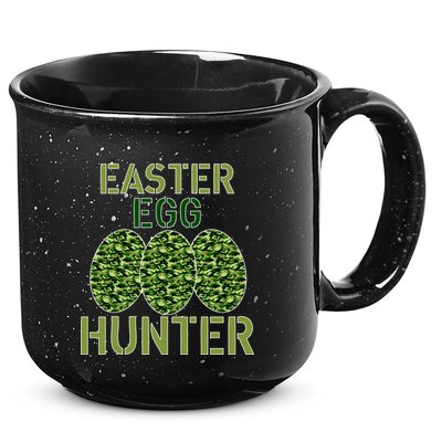 Easter Egg Hunter Camo Eggs Funny Egg Hunt 15oz Campfire Ceramic Mug