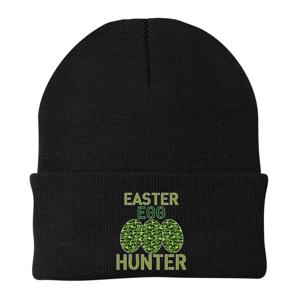 Easter Egg Hunter Camo Eggs Funny Egg Hunt Beanie