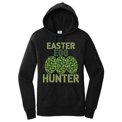 Easter Egg Hunter Camo Eggs Funny Egg Hunt Women's Pullover Hoodie