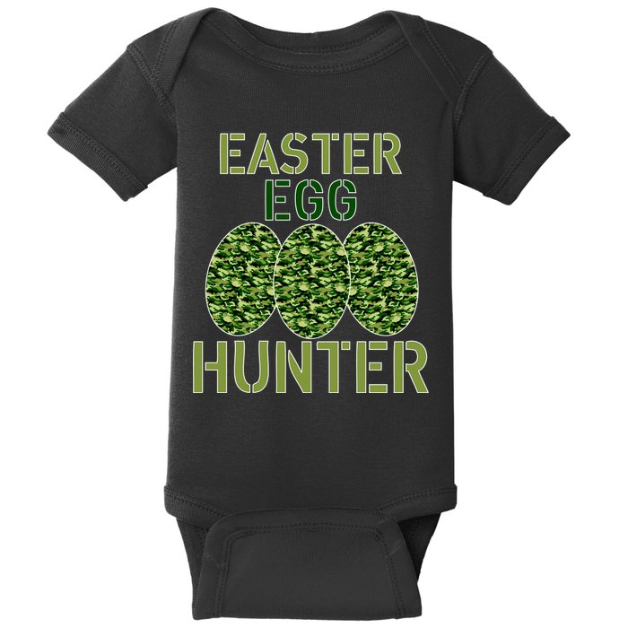 Easter Egg Hunter Camo Eggs Funny Egg Hunt Baby Bodysuit
