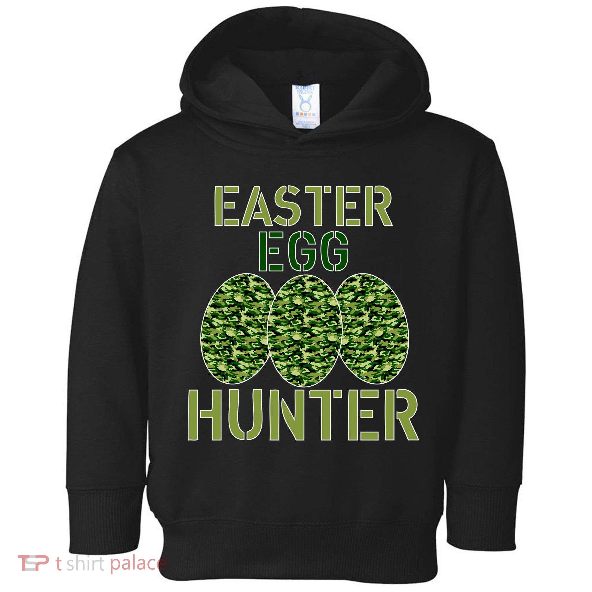 Easter Egg Hunter Camo Eggs Funny Egg Hunt Toddler Hoodie