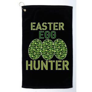 Easter Egg Hunter Camo Eggs Funny Egg Hunt Platinum Collection Golf Towel